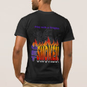Jouer Avec Un Dragon Se Fumer T-Shirt (Dos)