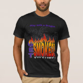 Jouer Avec Un Dragon Se Fumer T-Shirt (Devant)