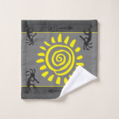 Jouer Avec Vos Couleurs Gris Serviette De Bain Kok (Gant de toilette)