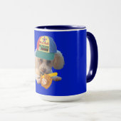 Jouer Ball Poodle Deux Tone Café Mug (Devant droit)