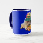 Jouer Ball Poodle Deux Tone Café Mug (Devant gauche)