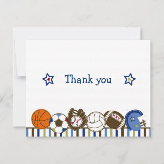 Jouer Ball Sports Boys Merci Cartes De Notes