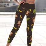 Jouer Brown Singe Et Banane<br><div class="desc">Flâner dans le style avec ces jambières capri ludiques avec un charmant motif de singes et de bananes dans une jungle luxuriante. Les teintes brun et jaune joyeux créent une ambiance amusante et aventureuse, parfaite pour ajouter une touche de fantaisie à vos vêtements actifs. Fabriquées avec un tissu souple et...</div>