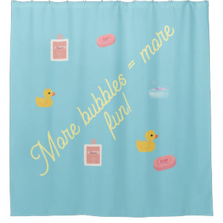 Jouer Bubble Fun Douche rideau - "Plus de bulles
