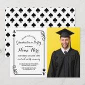 Jouer Carte Ace of Spades Vegas Graduation Photo (Devant / Derrière)