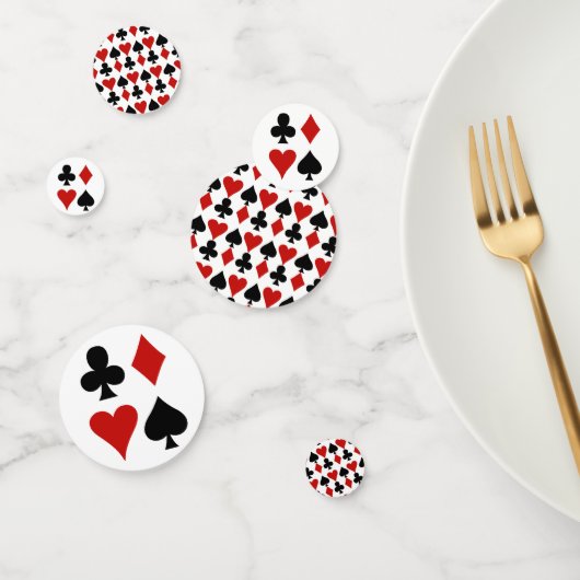 Jouer Carte Convient Confetti de table de concepti (Groupe)