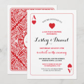 Jouer Carte Couples Fiançailles Ace Vegas Invitati (Devant / Derrière)
