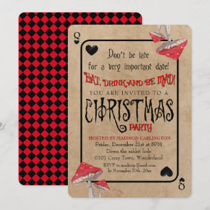 Jouer Carte Crazy Champhrooms Wonderland Noël