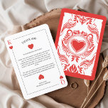 Jouer Carte Las Vegas Mariage<br><div class="desc">Express votre gratitude avec une torsion Vegas ludique en utilisant nos cartes de remerciement personnalisées conçues pour ressembler à des cartes à jouer classiques! Ces cartes uniques sont le moyen parfait de remercier vos invités d'avoir fait partie de votre journée spéciale, que vous fêtiez un mariage glamour sur le thème...</div>