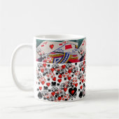 Jouer Cartes Coeurs Mug (Gauche)