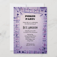 Jouer Cartes Poker fête anniversaire