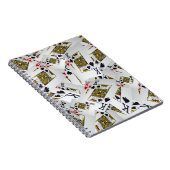 Jouer Cartes Rois Couché, Carnet (Côté Droit)