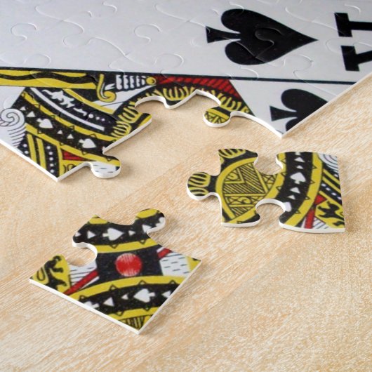 Jouer Cartes Rois Couché, Jigsaw Puzzle (Côté)