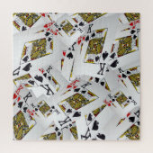 Jouer Cartes Rois Couché, Jigsaw Puzzle (Vertical)