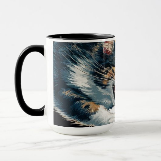 Jouer Chat et Souris Café Mug (Gauche)