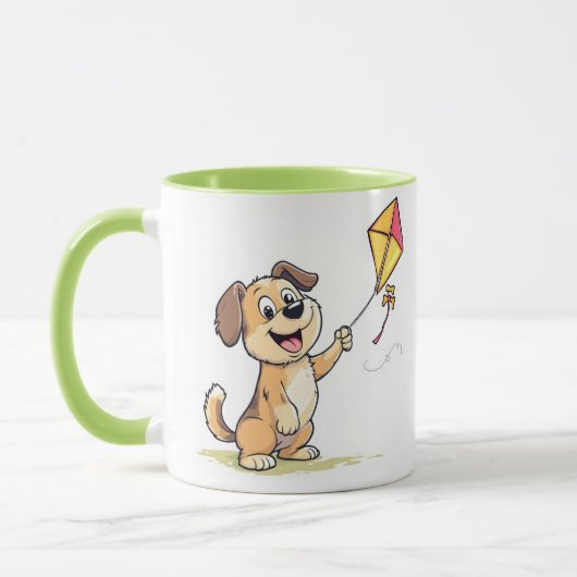 Jouer Chien avec Mug de cerf-volant - Don amusant (Gauche)