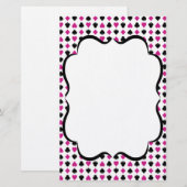 Jouer des cartes convient rose et noir (Devant / Derrière)