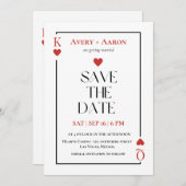 Jouer des cartes Enregistrer la date Las Vegas Mar (Devant / Derrière)