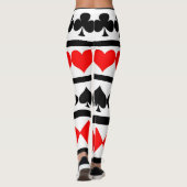 Jouer des cartes Leggings (Dos)