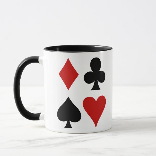 Jouer des combinaisons de carte Conception Mug (Gauche)