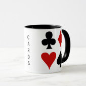 Jouer des combinaisons de carte Conception Mug (Devant droit)