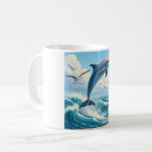 Jouer Dolphin Motif Mug (Devant gauche)