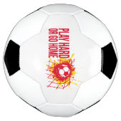 Jouer dur ou revenir à la maison texte rouge (Tourné)