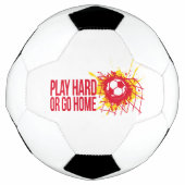 Jouer dur ou revenir à la maison texte rouge (Devant)