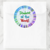 Jouer "Étudiant de la semaine !" Autocollant (Sac)