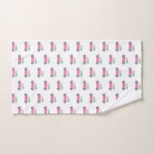 Jouer Festive rose Arbre de Noël Vacances (Serviette à main)