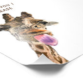 Jouer Giraffe Custom Text Drôle Poster Imprimer (Coin)