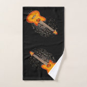 Jouer Guitare M'Éclairage, Serviette De Bain Set (Serviette à main)