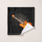 Jouer Guitare M'Éclairage, Serviette De Bain Set (Gant de toilette)