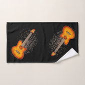 Jouer Guitare M'Éclairage, Serviette De Bain Set (Serviette à main)