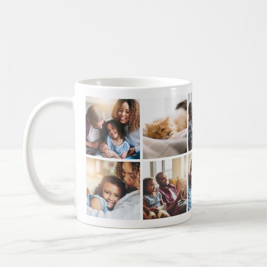 Jouer Happy Family Photo Collage Mug (Gauche)