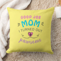 Jouer Kitty Coussin paire décorative Jaune clair J
