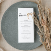 Jouer le noeud Fête des mariées Menu arc neutre