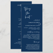 Jouer le noeud, Programme de mariage bleu de la Ma (Devant / Derrière)