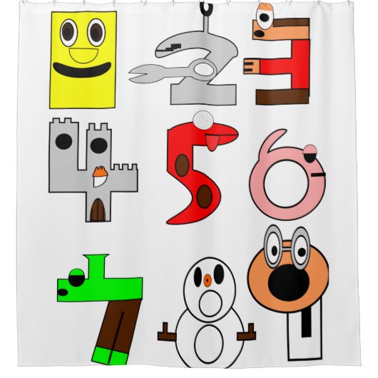 jouer le rideau de douche pour enfants blanc (Devant)