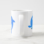 Jouer mignon Dauphins de dessin Jumbo Mug (Dos)