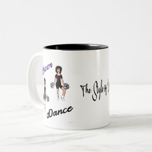 Jouer Mug noir pourpre (Devant gauche)
