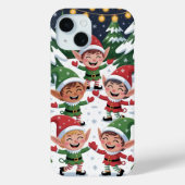 Jouer Noël Elfs Neige iPhone / coque ipad (Verso)