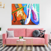 Jouer Peinture Pointe 11x14 Toile enrobée par pano (Insitu(Salon))