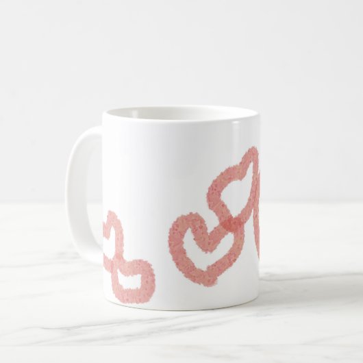 "JOUER PETITS COEURS" Mug classique, 11 oz (Devant gauche)