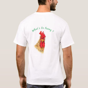 Jouer Rooster Funny T-Shirt Don - Texte personnali
