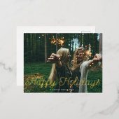 Jouer Script Photo Bonne Carte de vacances (Recto/Verso)