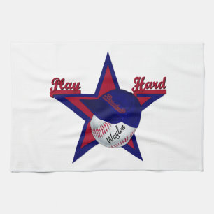 Jouer Softball dur et serviette de cuisine Casquet