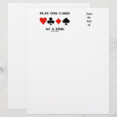 Jouer Une Carte À La Fois (Quatre Costumes De Cart (Devant / Derrière)