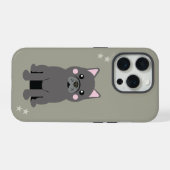 Joues Mignonnes Bouledogue Français Gris (Verso Horizontal)