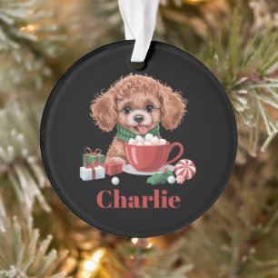 Jouet Caniche Personnalisé Noël Amoureux des Chien